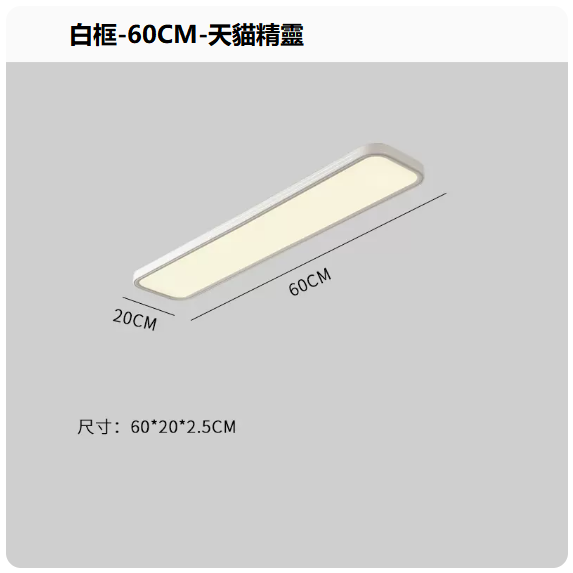 熱賣吸頂燈（白框60CM_無極+天貓精靈）