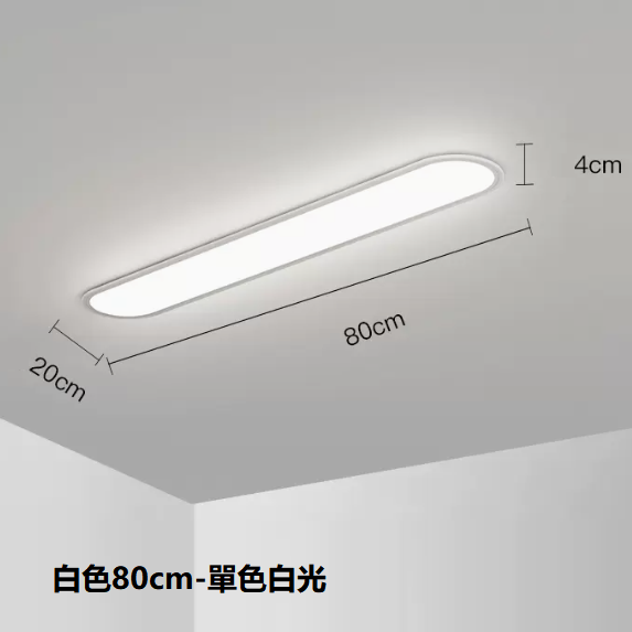 熱賣吸頂燈（白色80CM單色白光）