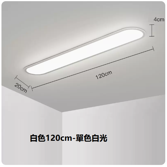 熱賣吸頂燈（白色120CM單色白光）