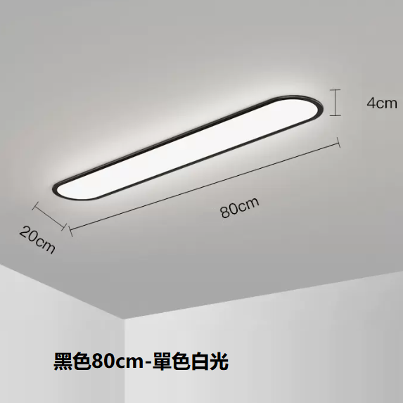 熱賣吸頂燈（黑色80CM單色白光）