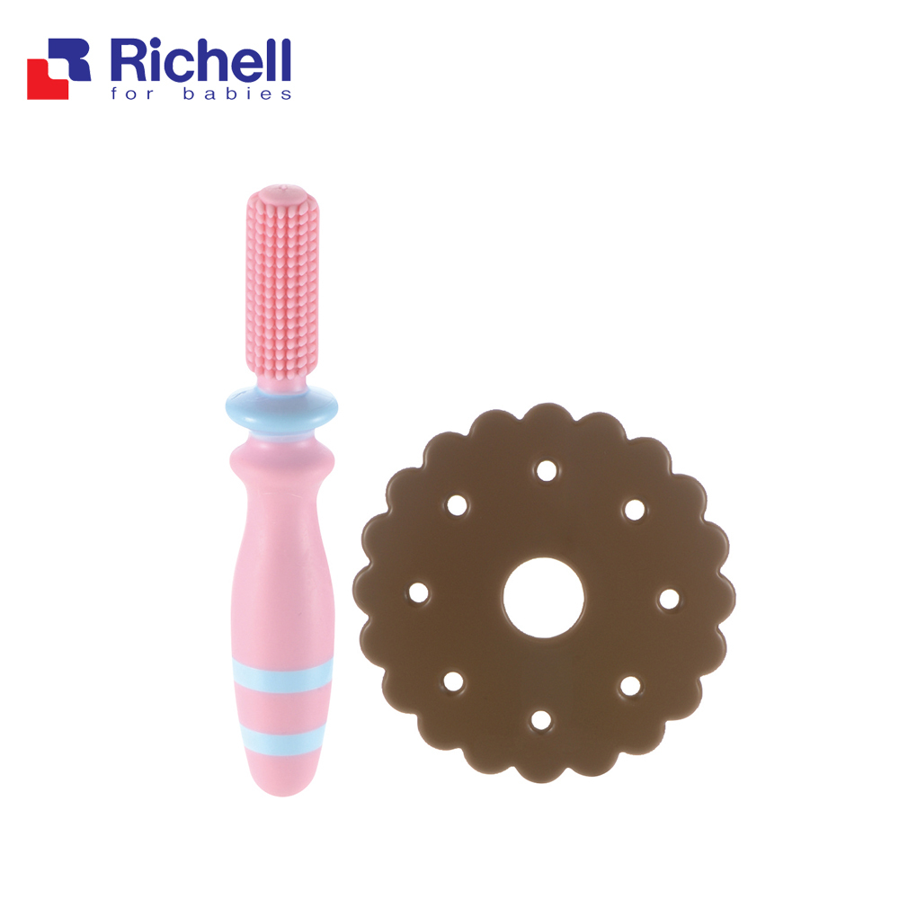 【Richell 利其爾】 輔助型乳牙刷_6M