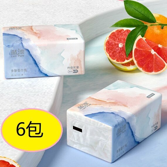 Hot recommendation (6 packs) 400 pieces of tissue paper (Package 1)