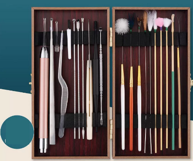 Hot push ear-picking artifact ear-picking spoon ear-picking tool (specification: ear-picking 20-piece colorful wooden box ear-picking set)