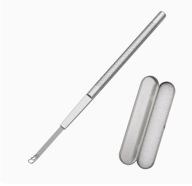 Hot Push Ear Pliers and Spoon for Ear Picking (Specifications: Cool Silver-3 Stages of Innovative Ear Picking Spoon)