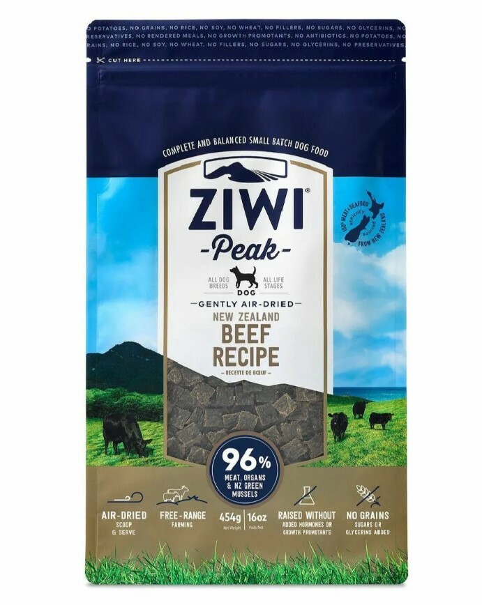Ziwi Peak巔峰 風乾狗糧系列 牛肉配方．454g/1kg/2.5kg/4kg