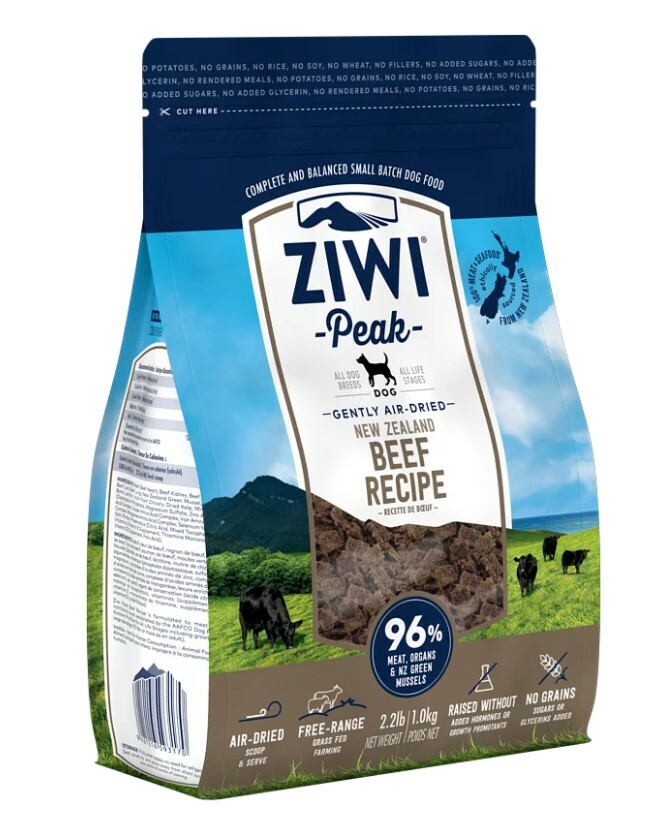 Ziwi Peak巔峰 風乾狗糧系列 牛肉配方．454g/1kg/2.5kg/4kg