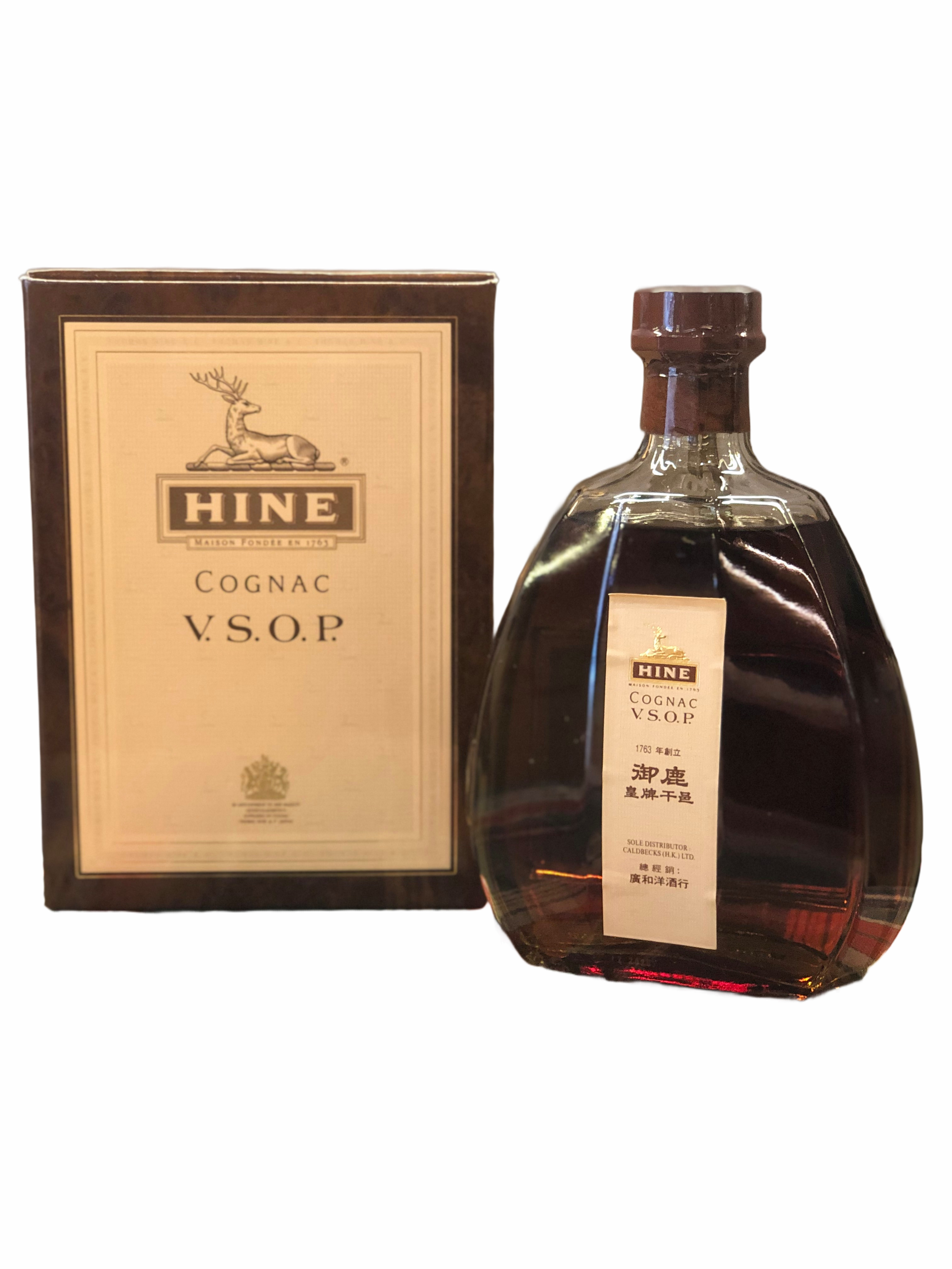 HINE  VSOP Cognac 御鹿 VSOP 乾邑 舊裝90' s