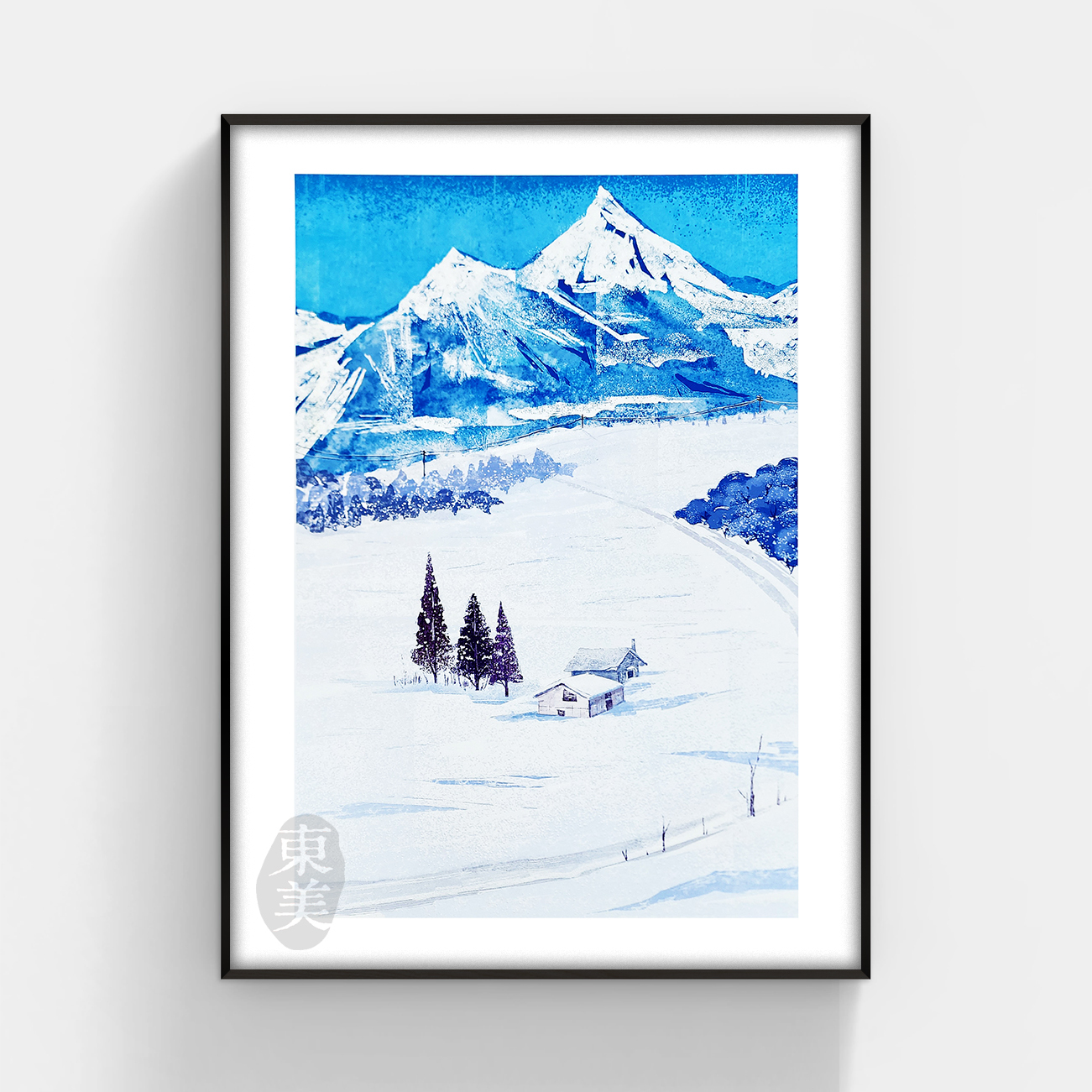 藝外藝術〈小樽‧繞過車痕的雪山〉