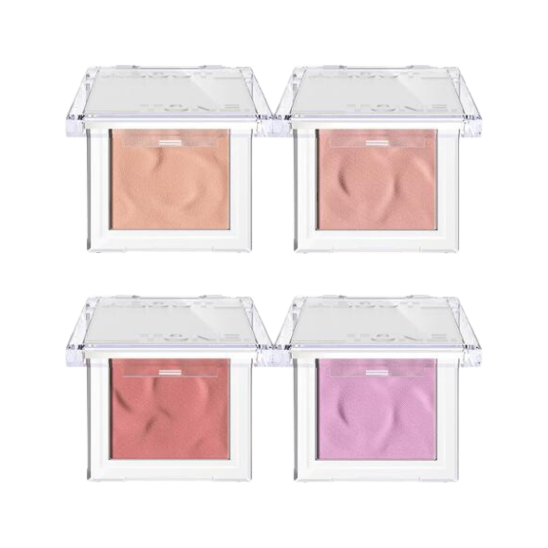 ABOUT TONE 銀色波紋絲絨霧面腮紅