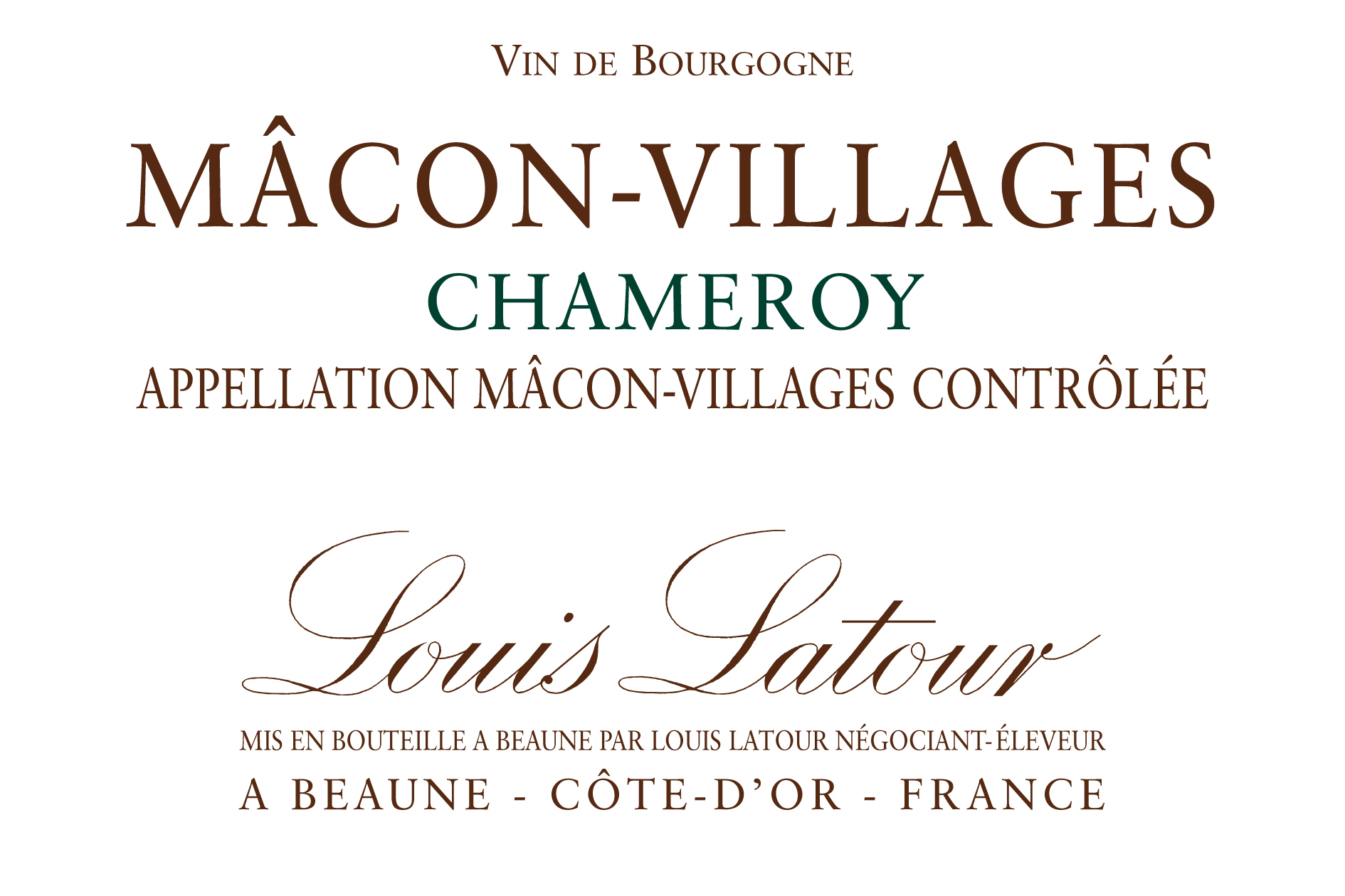 Louis Latour Macon-Villages Chameroy 2021/22