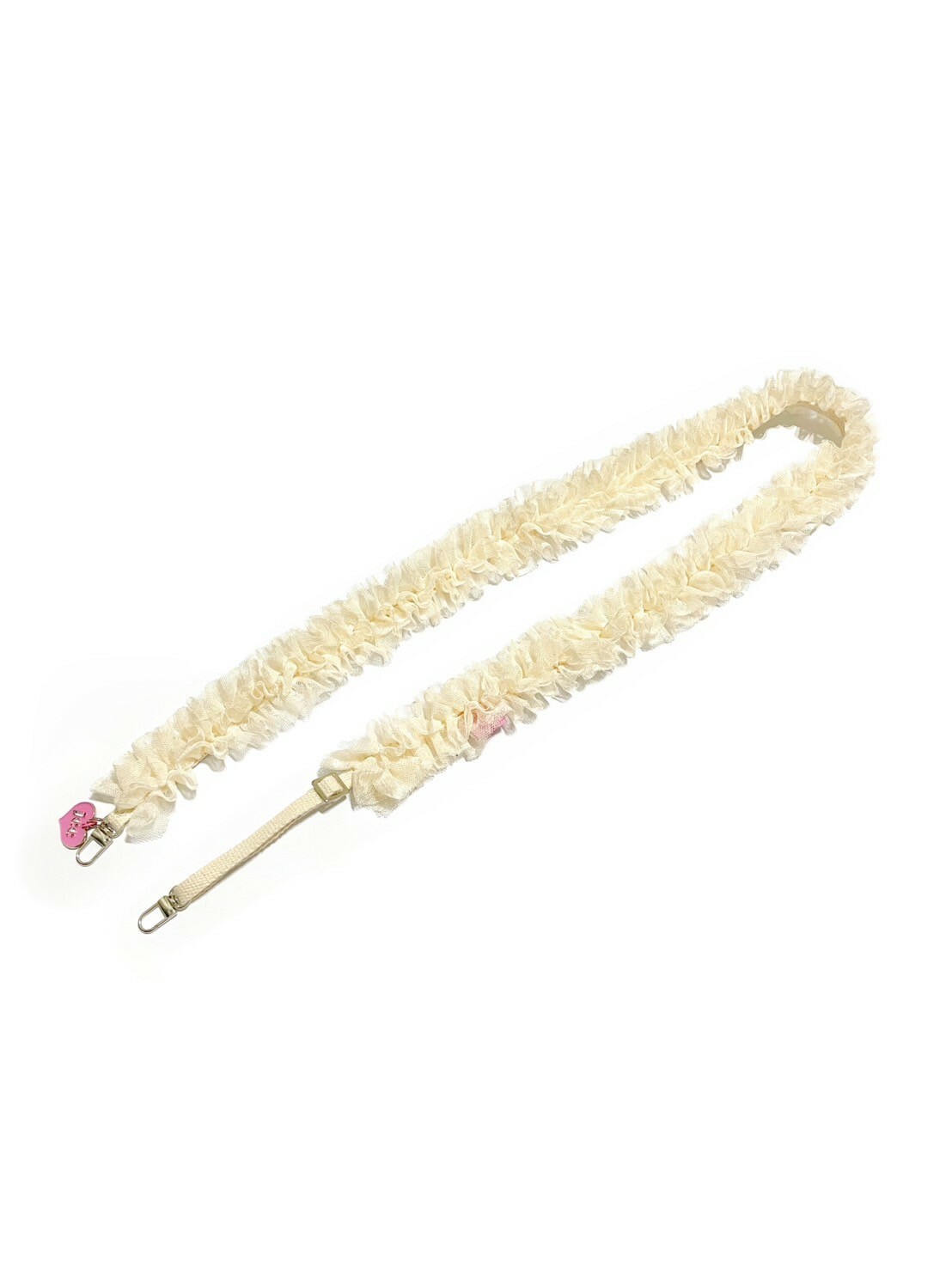 JCC 米白網紗蕾絲背帶