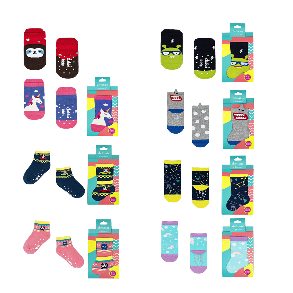【台灣 Dabba Kids】兒童後跟防磨短襪