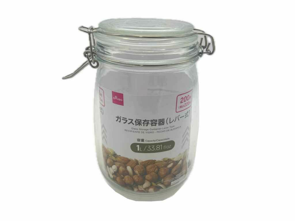 扣式玻璃保存罐/1L