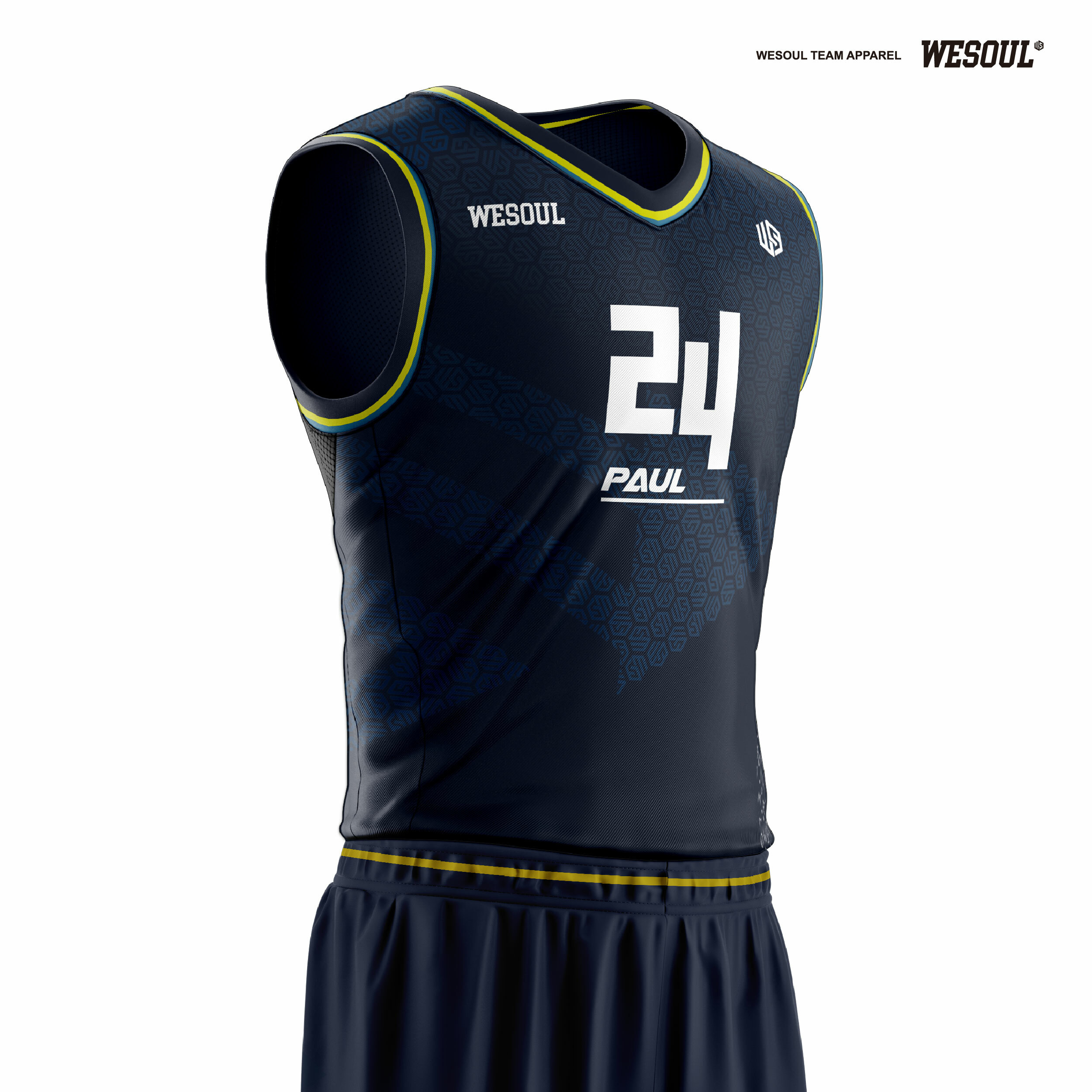 【WESOUL】WS24J028 【系列3 I am who I am 】全客製籃球服