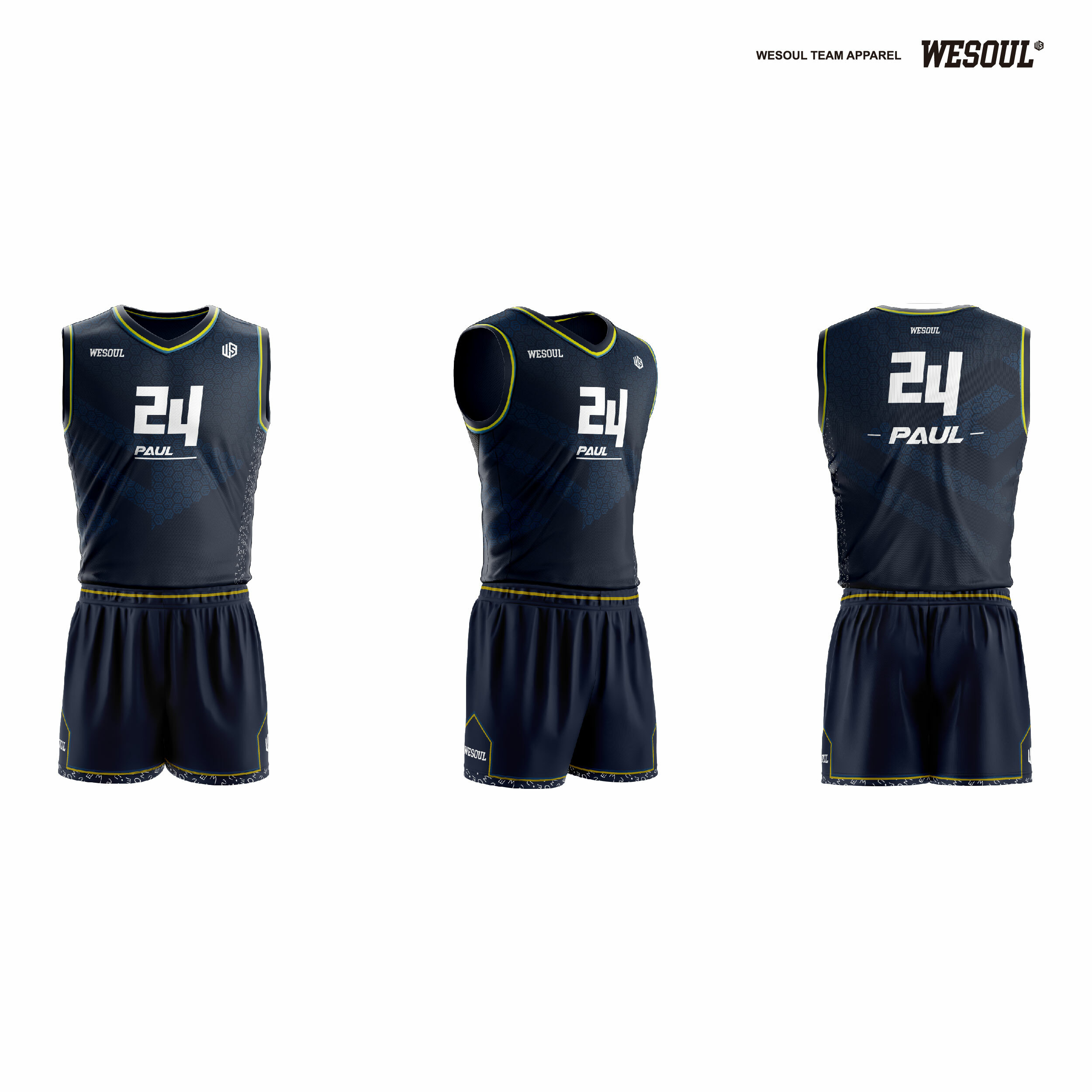 【WESOUL】WS24J028 【系列3 I am who I am 】全客製籃球服