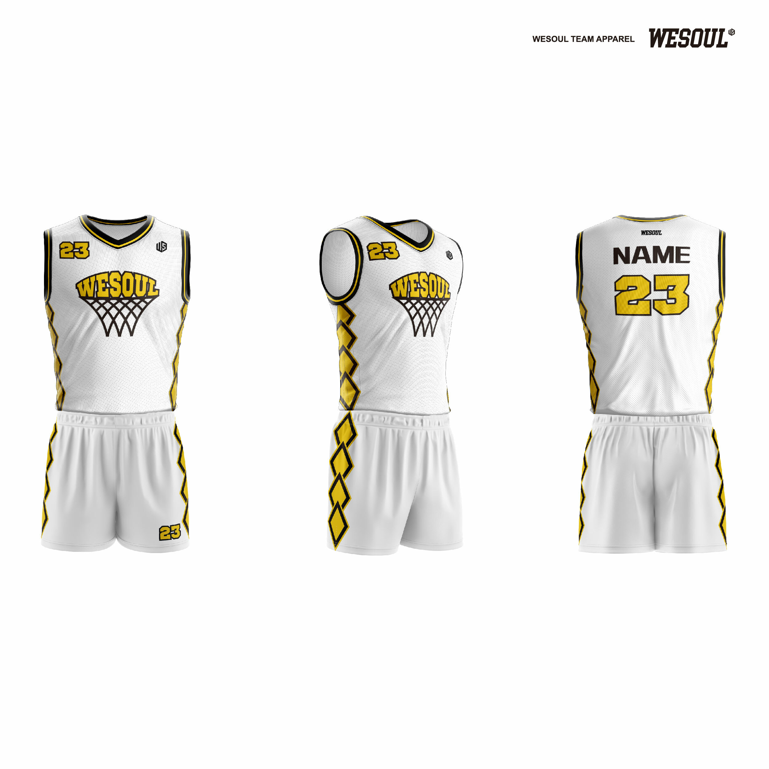 【WESOUL】WS24J036 【系列4 Basic】全客製籃球服
