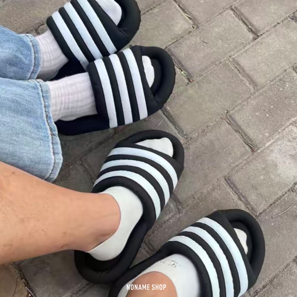 ADIDAS ORIGINALS ADILETTE 24 三線 雲朵 麵包 拖鞋 (男/女款)