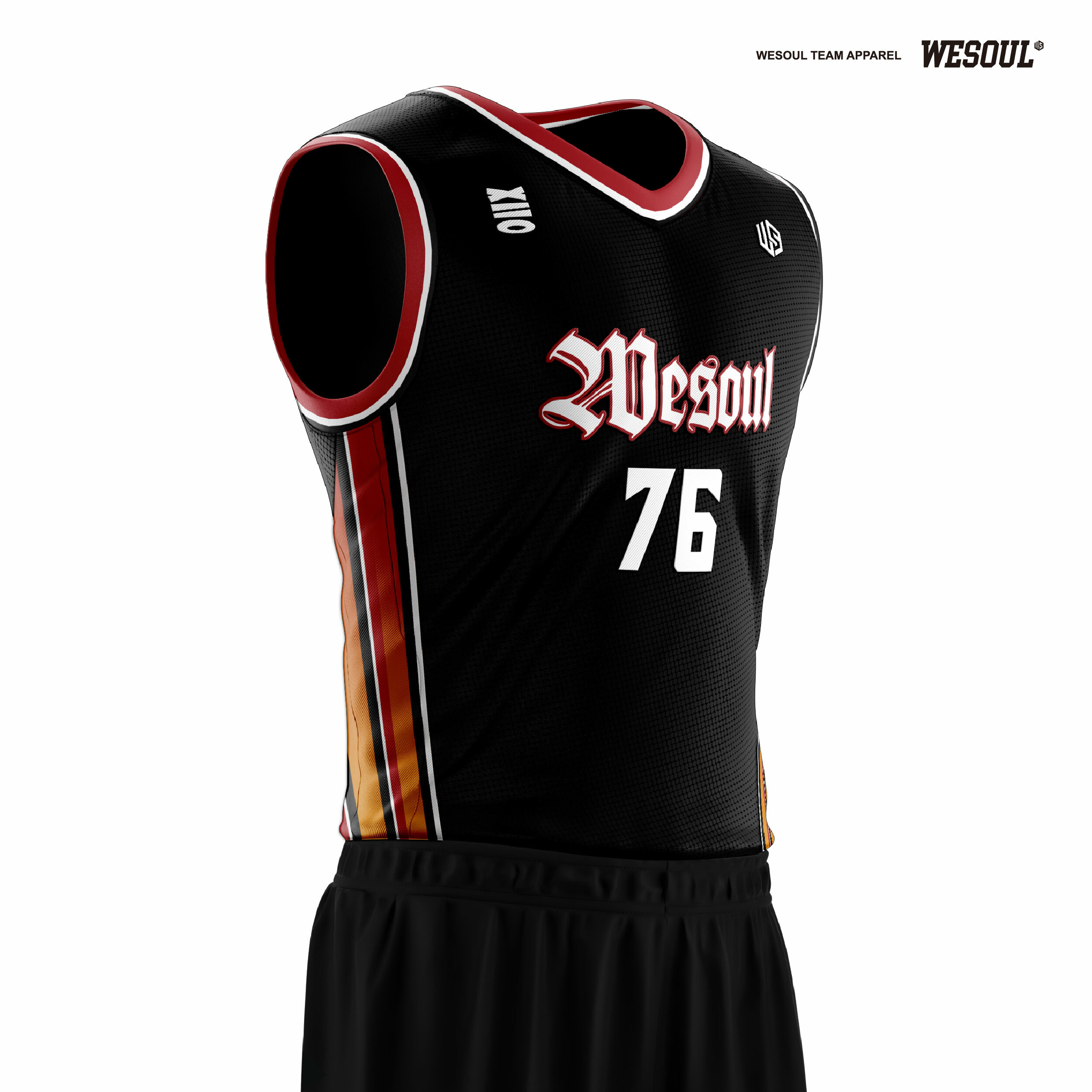 【WESOUL】WS24J038 【系列4 Basic】全客製籃球服