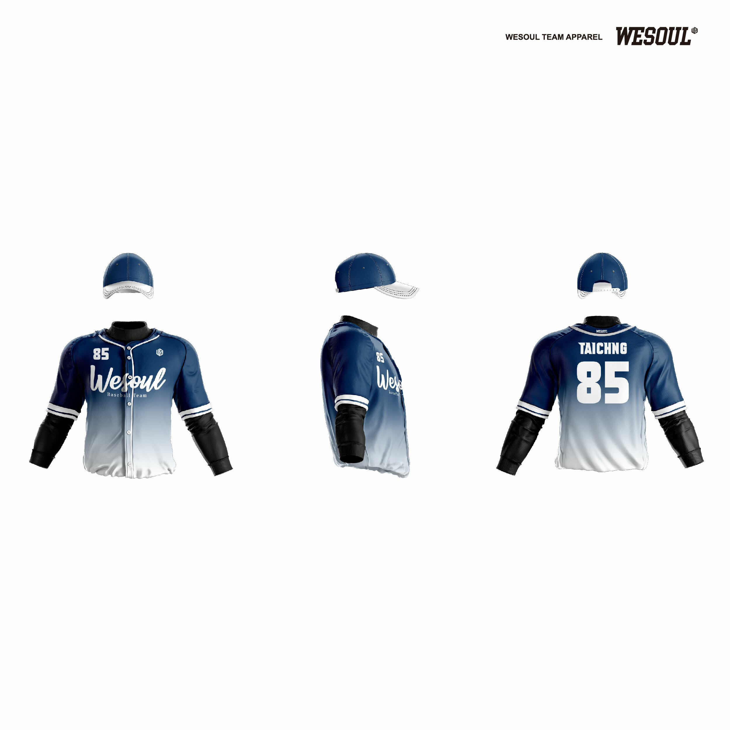 【WESOUL】WS24B002【系列4 Basic】全客製棒壘球服