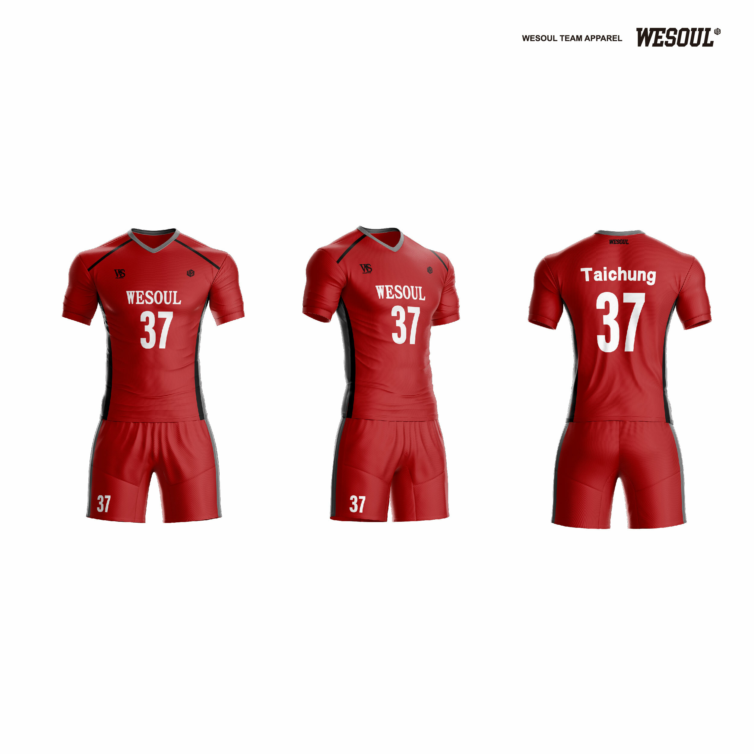 【WESOUL】WS24V001【系列4 Basic】足球/排球/羽球服