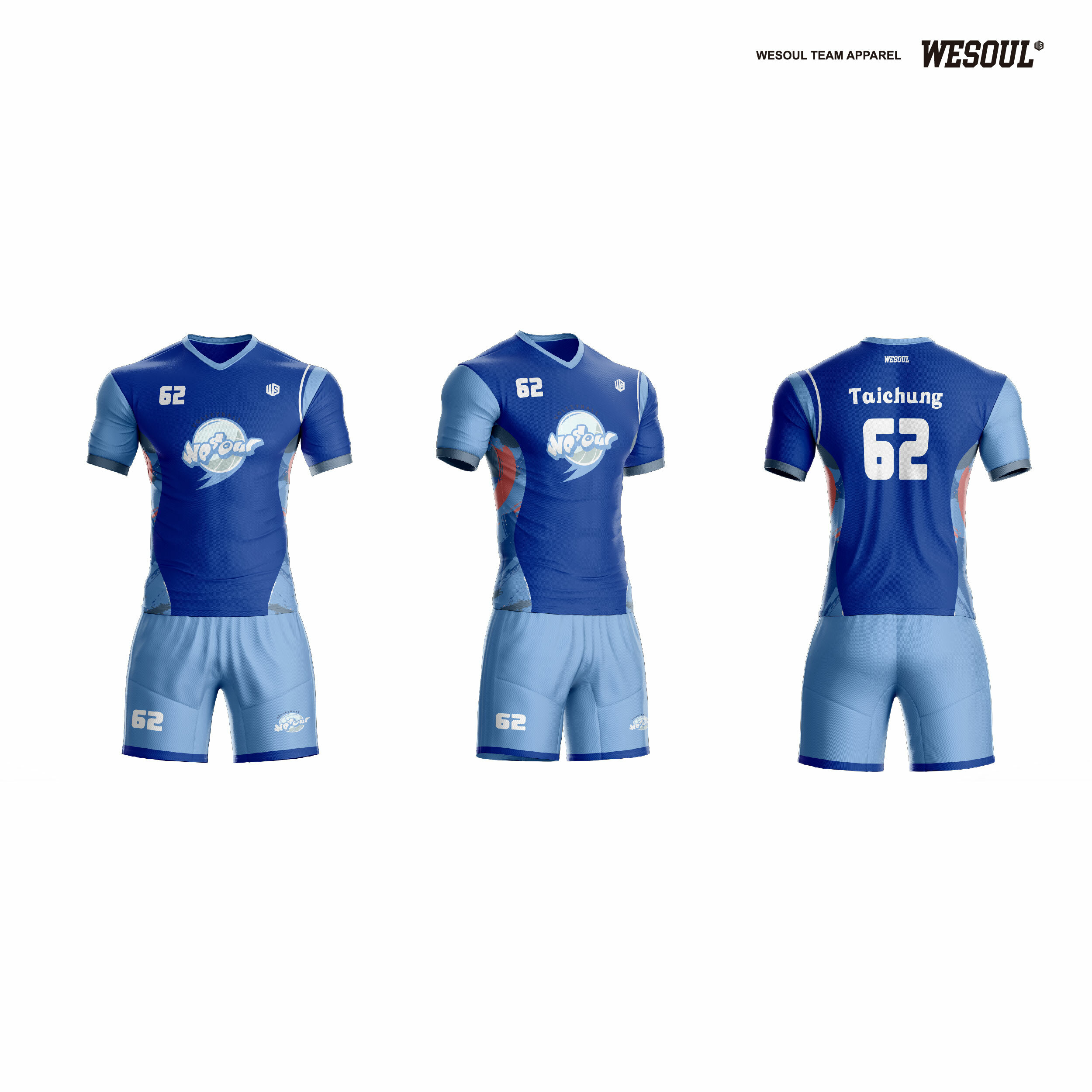 【WESOUL】WS24V002【系列4 Basic】足球/排球/羽球服