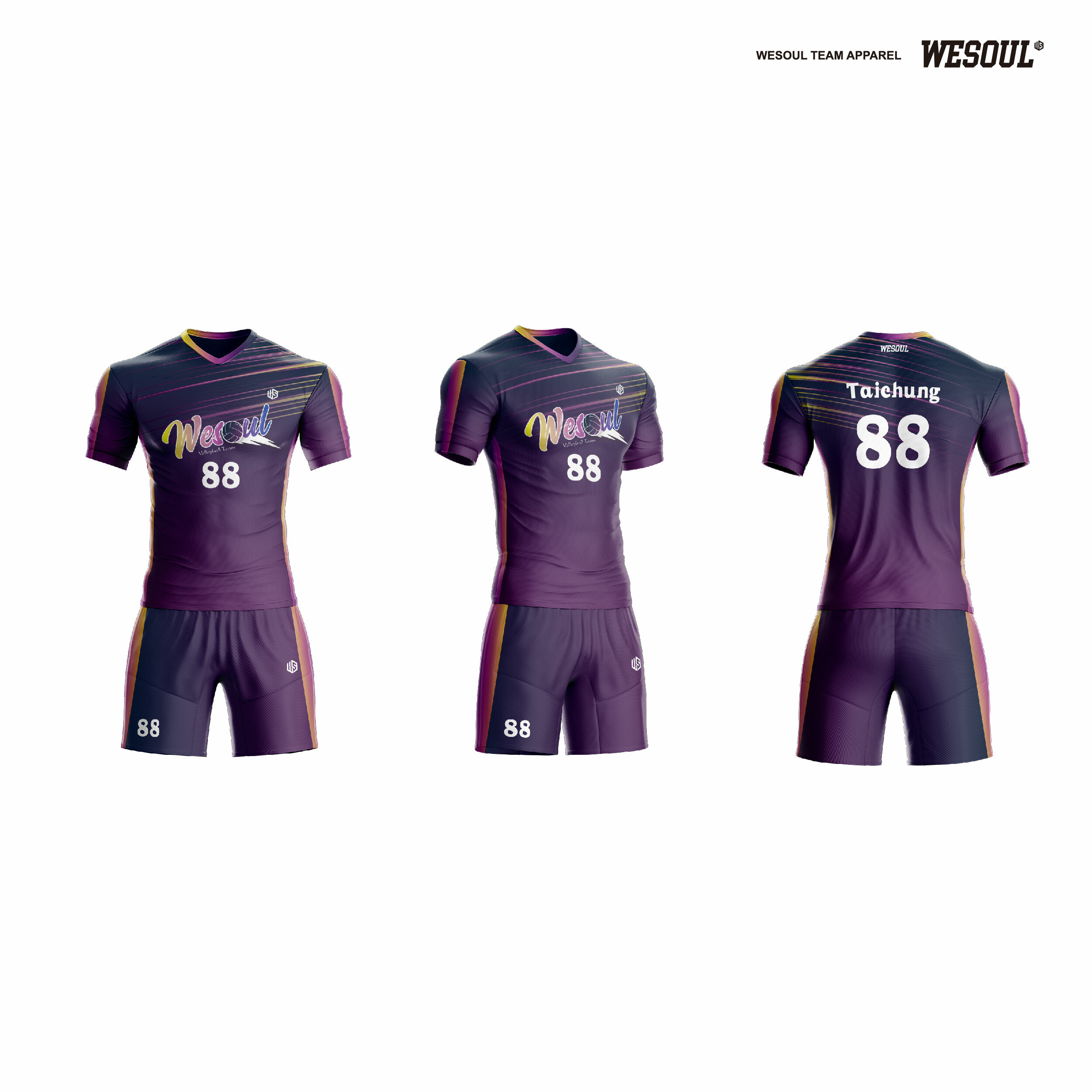 【WESOUL】WS24V003【系列4 Basic】足球/排球/羽球服