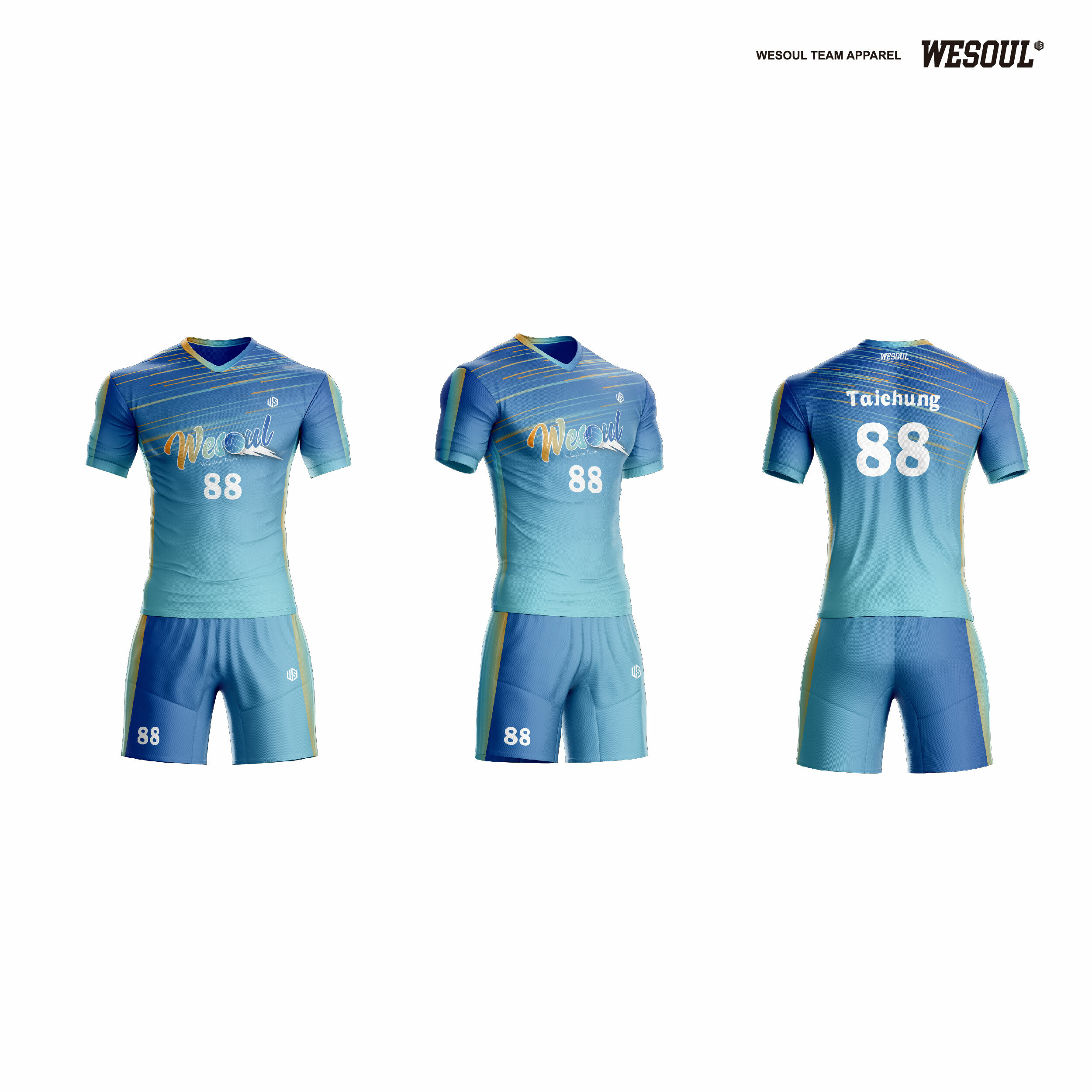 【WESOUL】WS24V003【系列4 Basic】足球/排球/羽球服