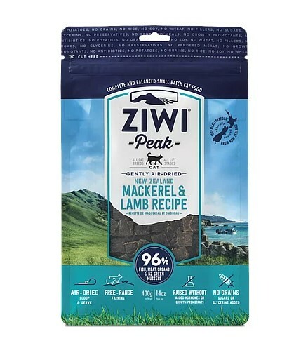 Ziwi Peak巔峰 風乾貓糧系列 鯖魚及羊肉配方．400g/1kg
