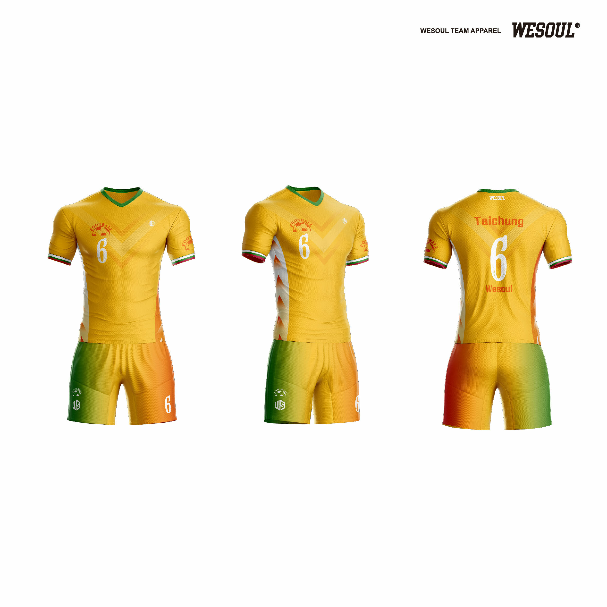 【WESOUL】WS24F002【系列4 Basic】足球/排球/羽球服