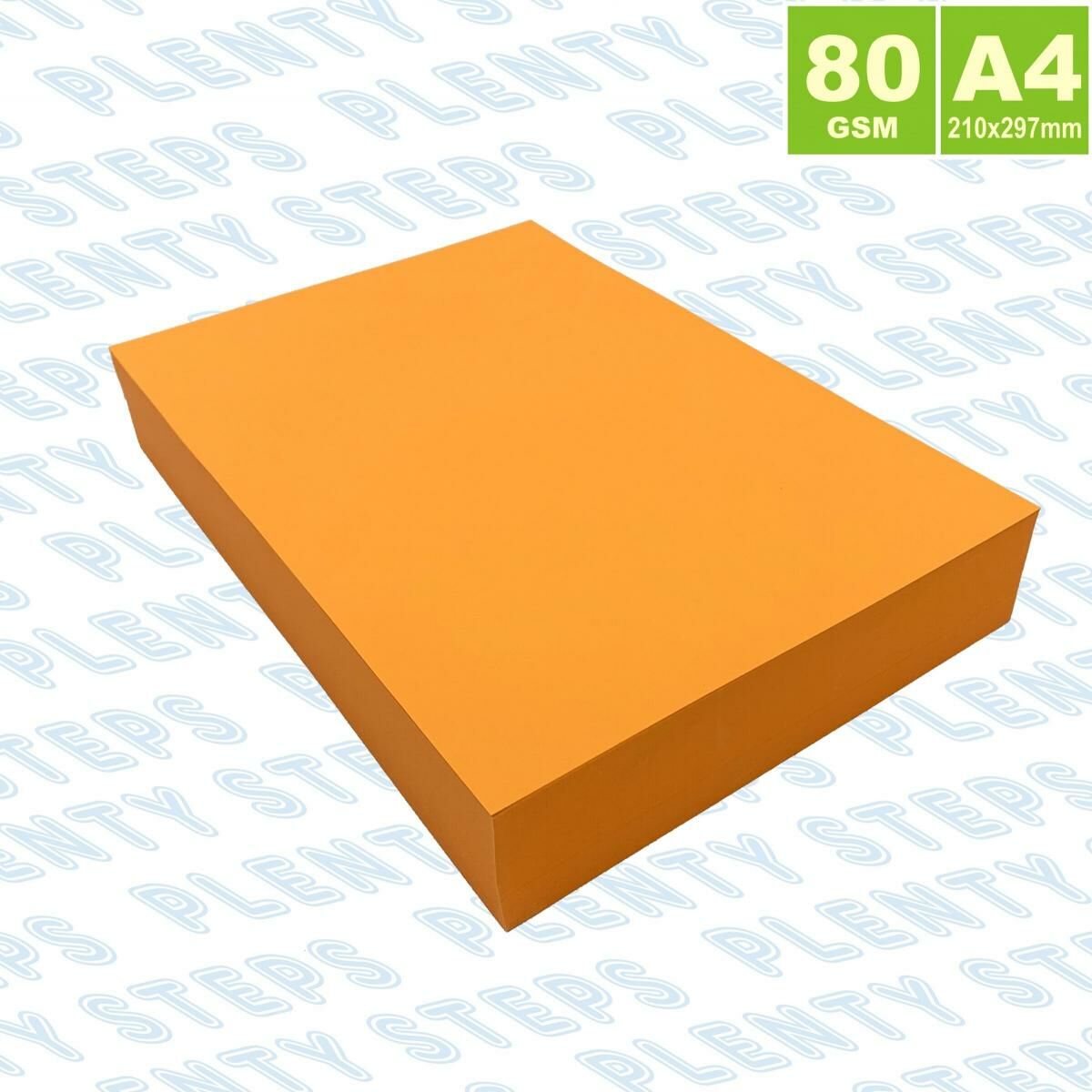 多致紙品 - 75克 A4 熒光色影印紙–橙 (500張) a4紙