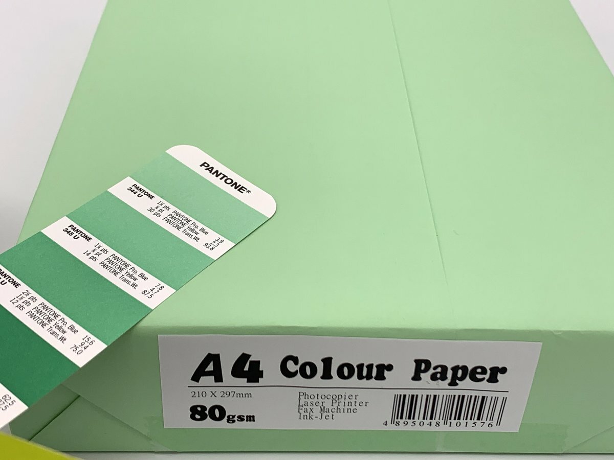 多致紙品 - 80克 A4 顔色影印紙 –綠色 (500張) a4紙