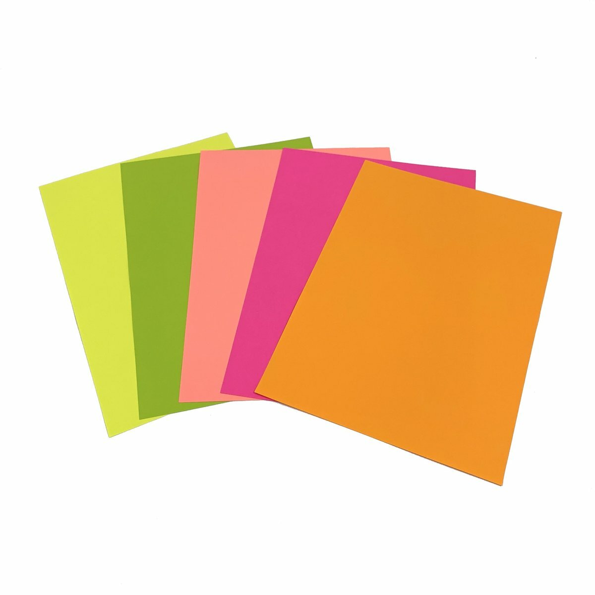 多致紙品 - 75克 A4 熒光色影印紙 (多色) 5色x500張(2,500張) a4紙