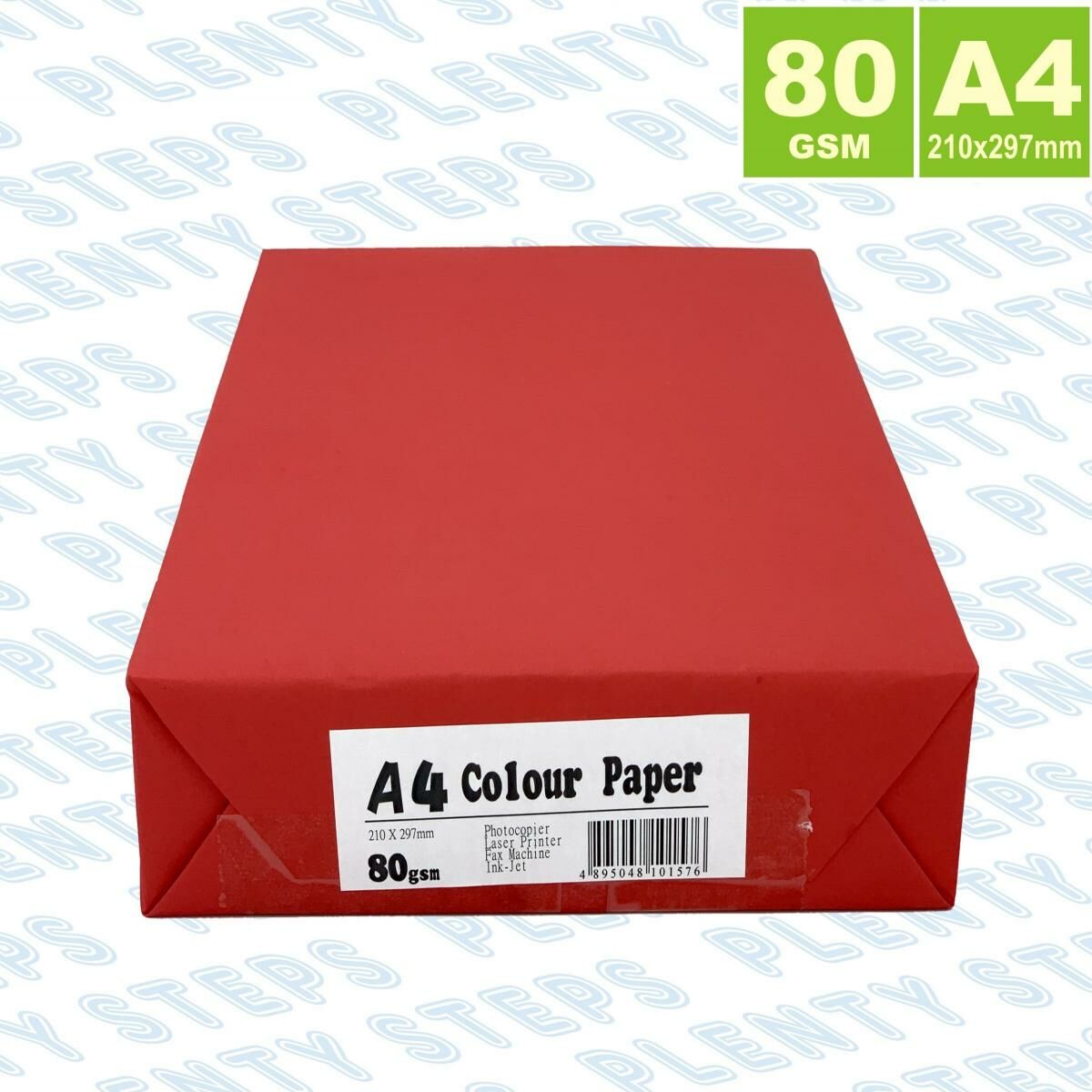 多致紙品 - 80克 A4 顔色影印紙 –大紅色 (500張)