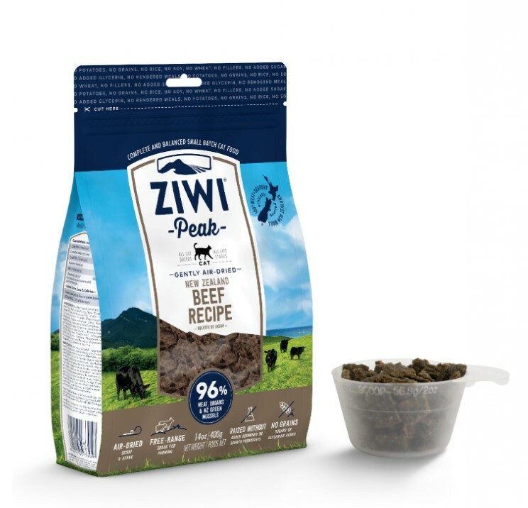 Ziwi Peak巔峰 風乾貓糧系列 牛肉配方．400g/1kg