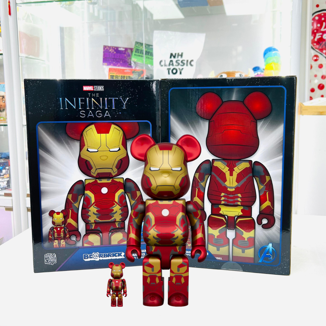 100％ & 400％ BE@RBRICK IRON MAN MARK 43