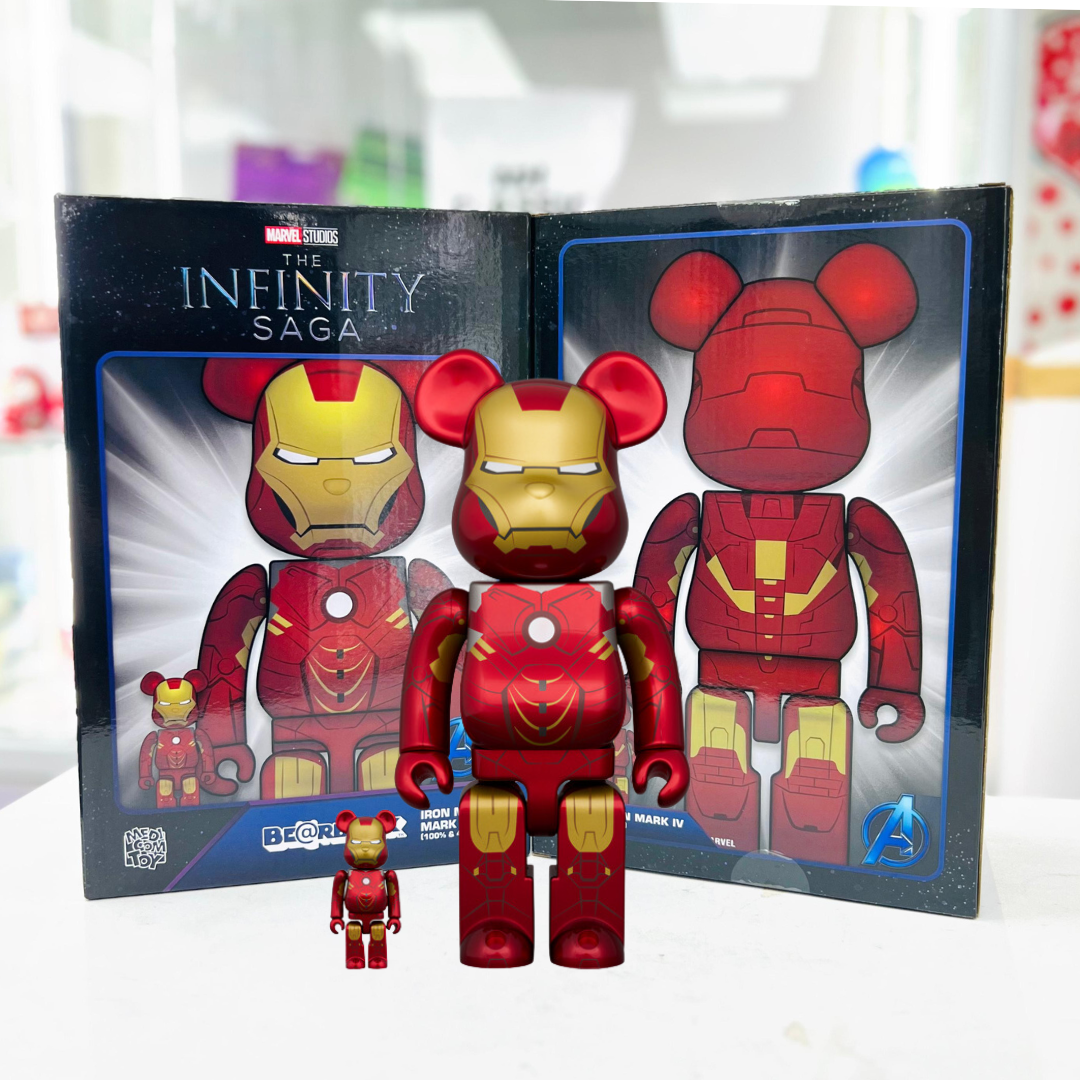 100％ & 400％  BE@RBRICK IRON MAN MARK IV