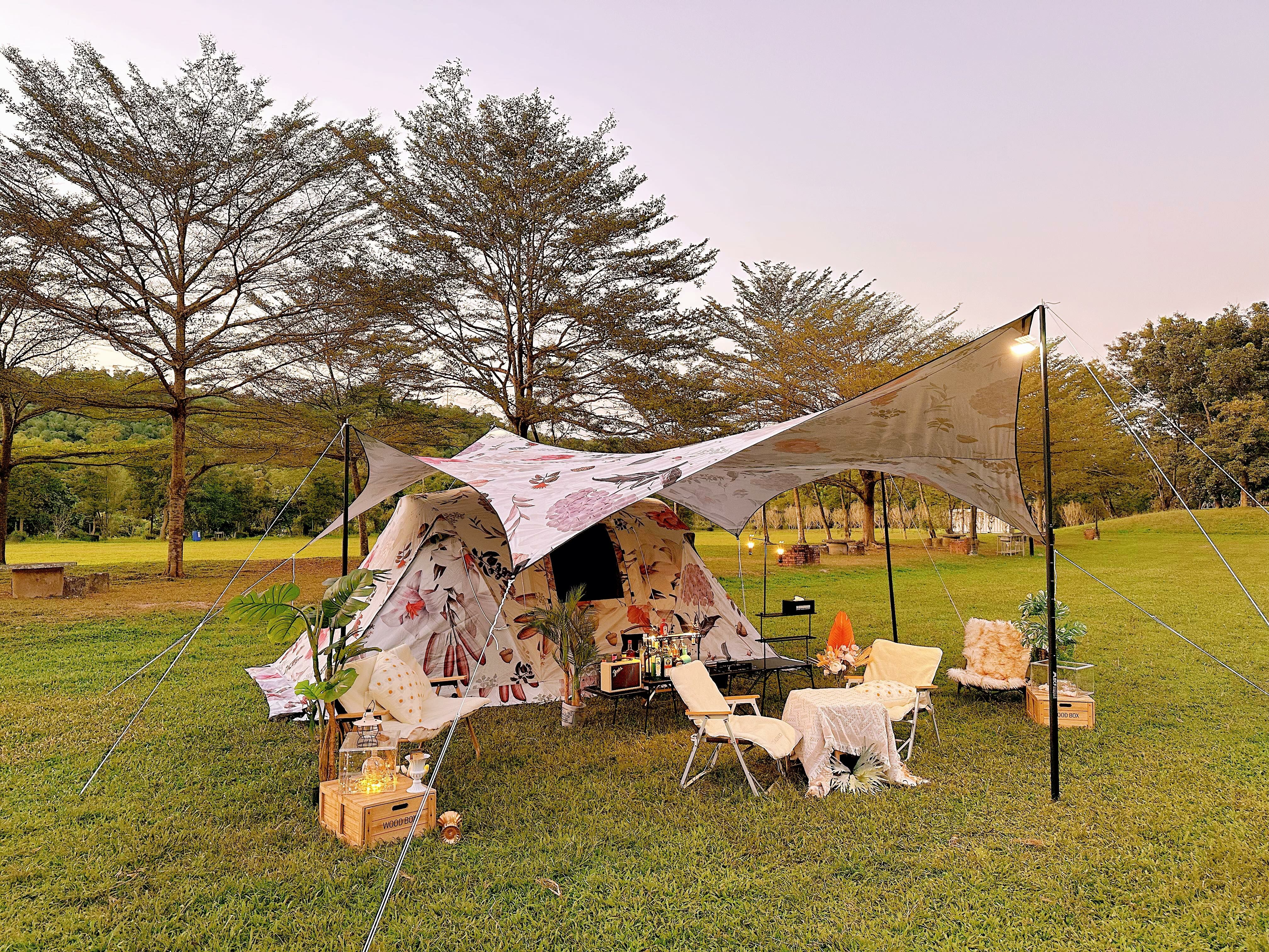 【MB露營狂 MBCF】 Flowcamp C 花帳篷 擁有300*300內帳超大空間 雪裙天窗快速搭建