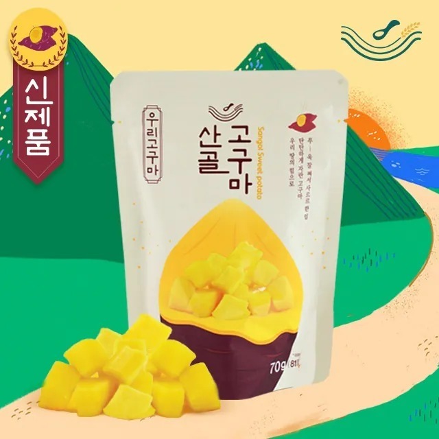 韓國內銷生態媽媽山谷即食濕蕃薯粒 70g