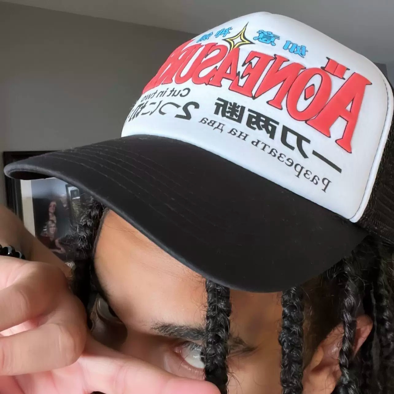 Aone4sure 動漫魔動王 發泡字體 卡車帽