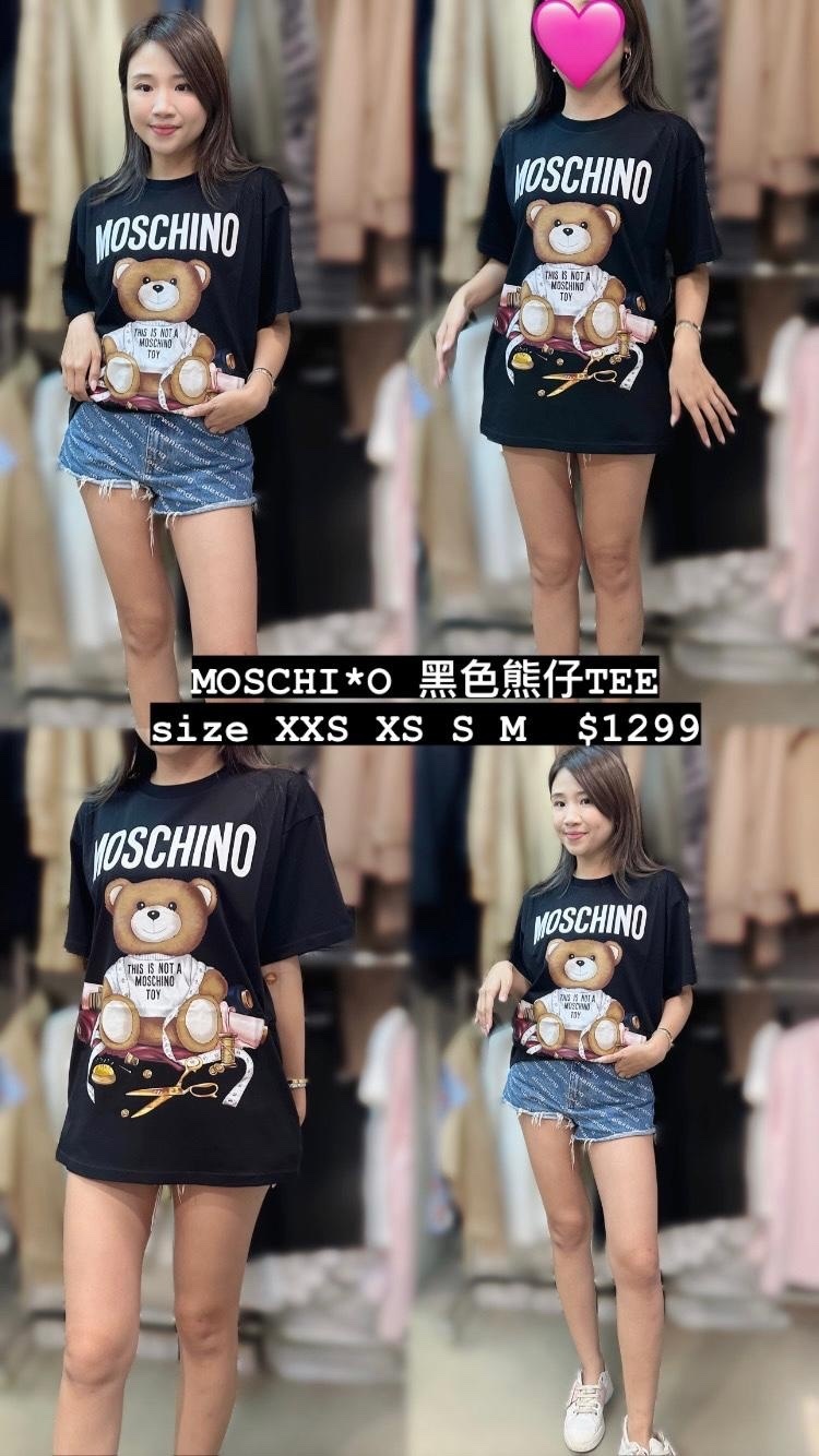 MOSCHINO 黑色熊仔TEE -T