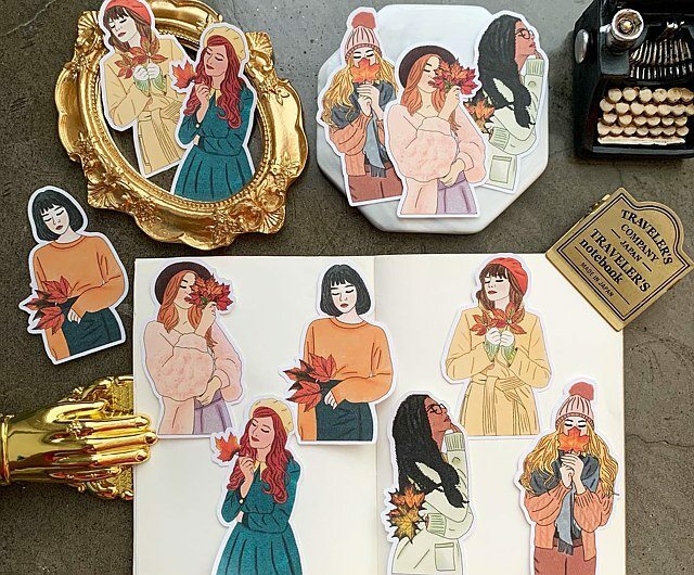 Piscoletters Fall Girls Sticker