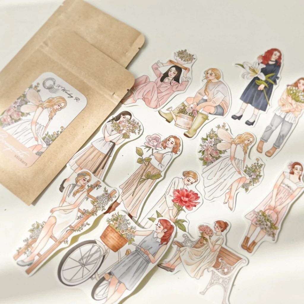 Journal Pages X Windry Ramadhina Bouquets Stickers Refill Bag