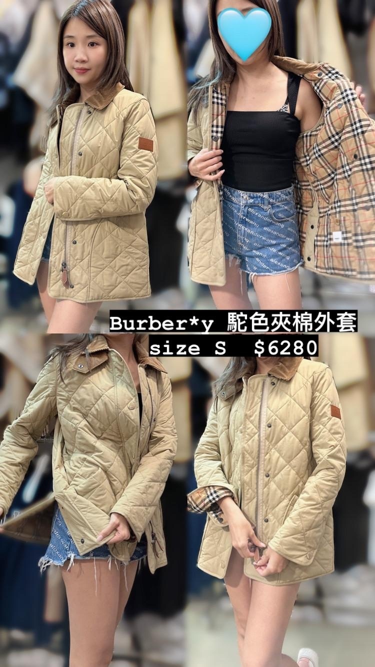 駝色夾棉外套 -M