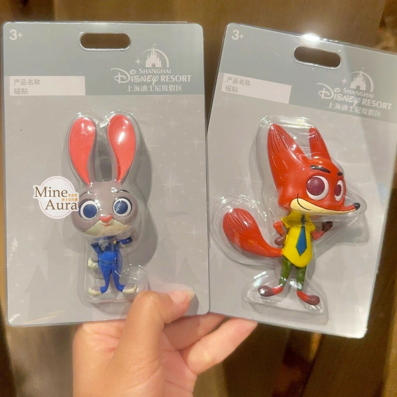 胡尼克 Nick 造型 磁鐵 動物方城市 Zootopia -上海迪士尼樂園