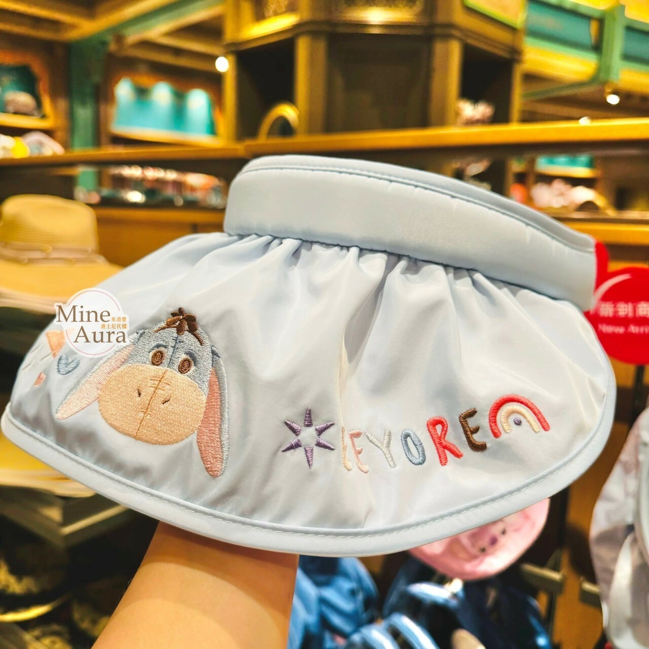 屹耳 Eeyore 刺繡大頭 造型 遮陽帽 帽子 小熊維尼 Winnie the Pooh -上海迪士尼樂園