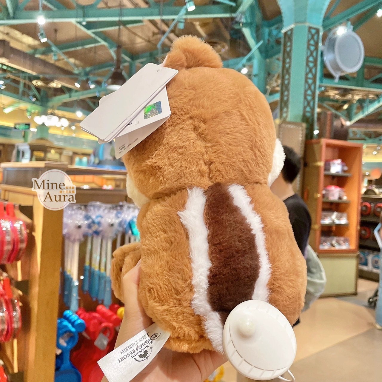 害羞 紅鼻 蒂蒂 Dale 互動式 可搖擺 臉紅紅 設計 娃娃 玩偶 奇奇蒂蒂 Chip 'n Dale -上海迪士尼樂園