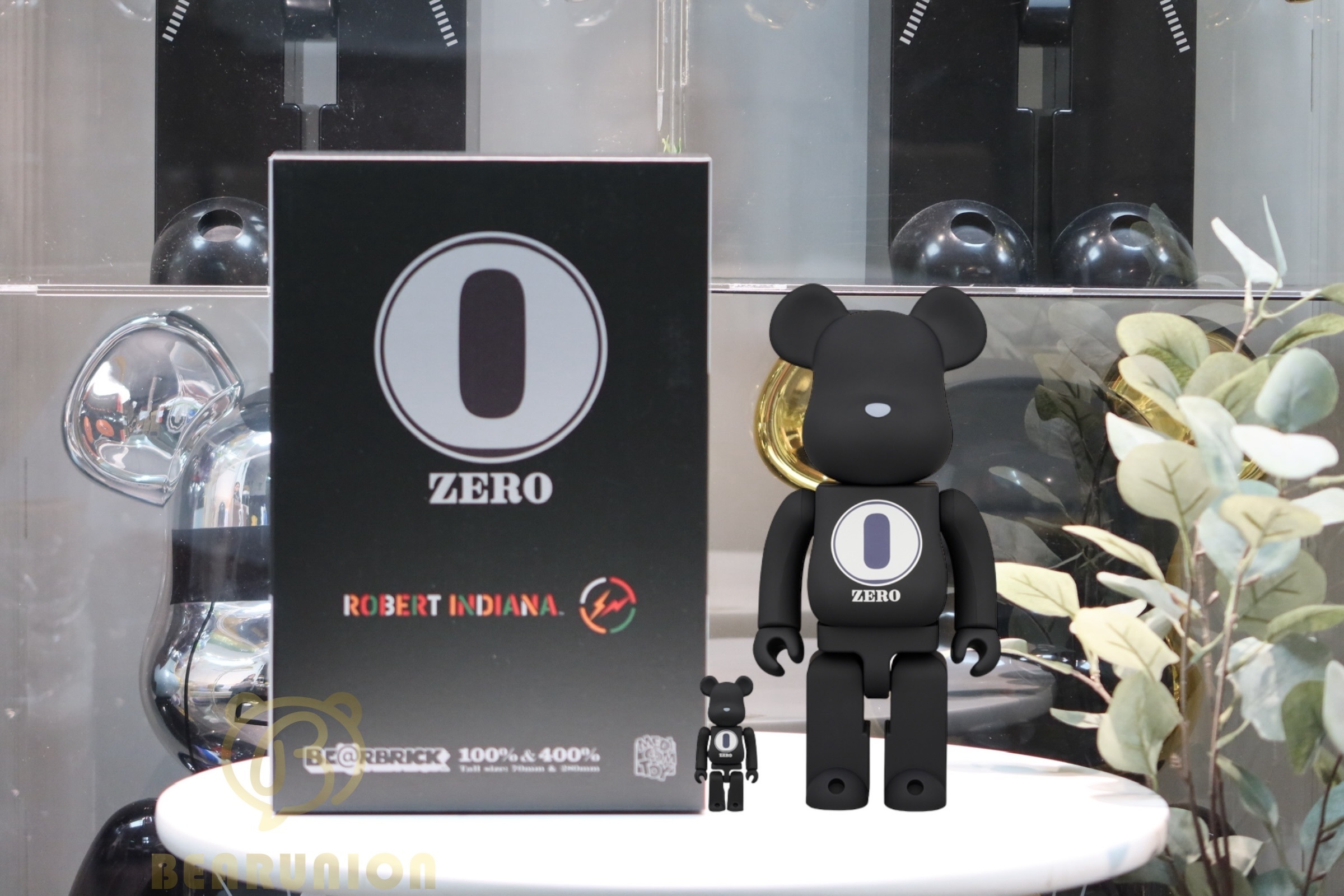 🎏預訂🎏Bearbrick 400% 100% ROBERT INDIANA × fragmentdesign