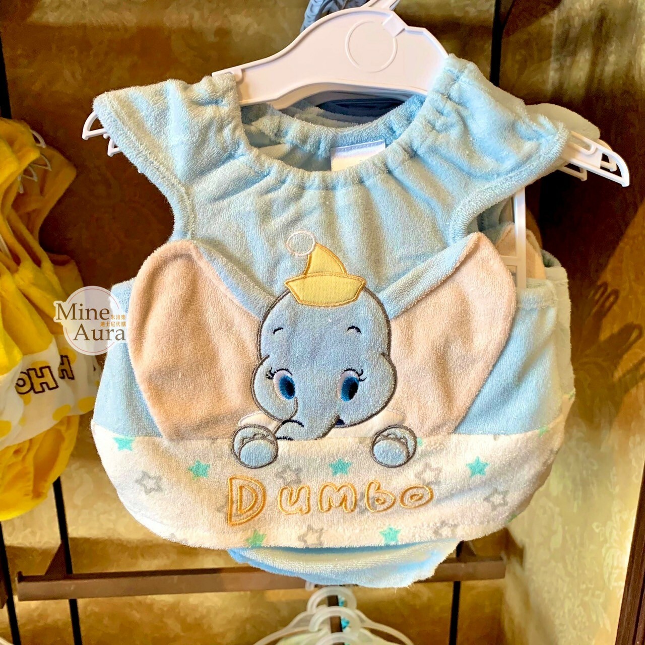(現貨) 小飛象 Dumbo 圖案造型 兩件式 上衣+小褲褲組 套裝 嬰兒用品 -香港迪士尼樂園