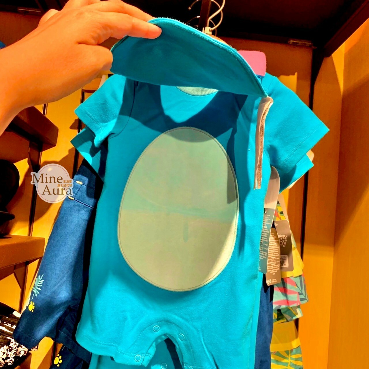 (現貨) 史迪奇 Stitch 造型 包屁衣+圍兜兜組 星際寶貝 Lilo & Stitch 嬰兒用品 -香港迪士尼樂園