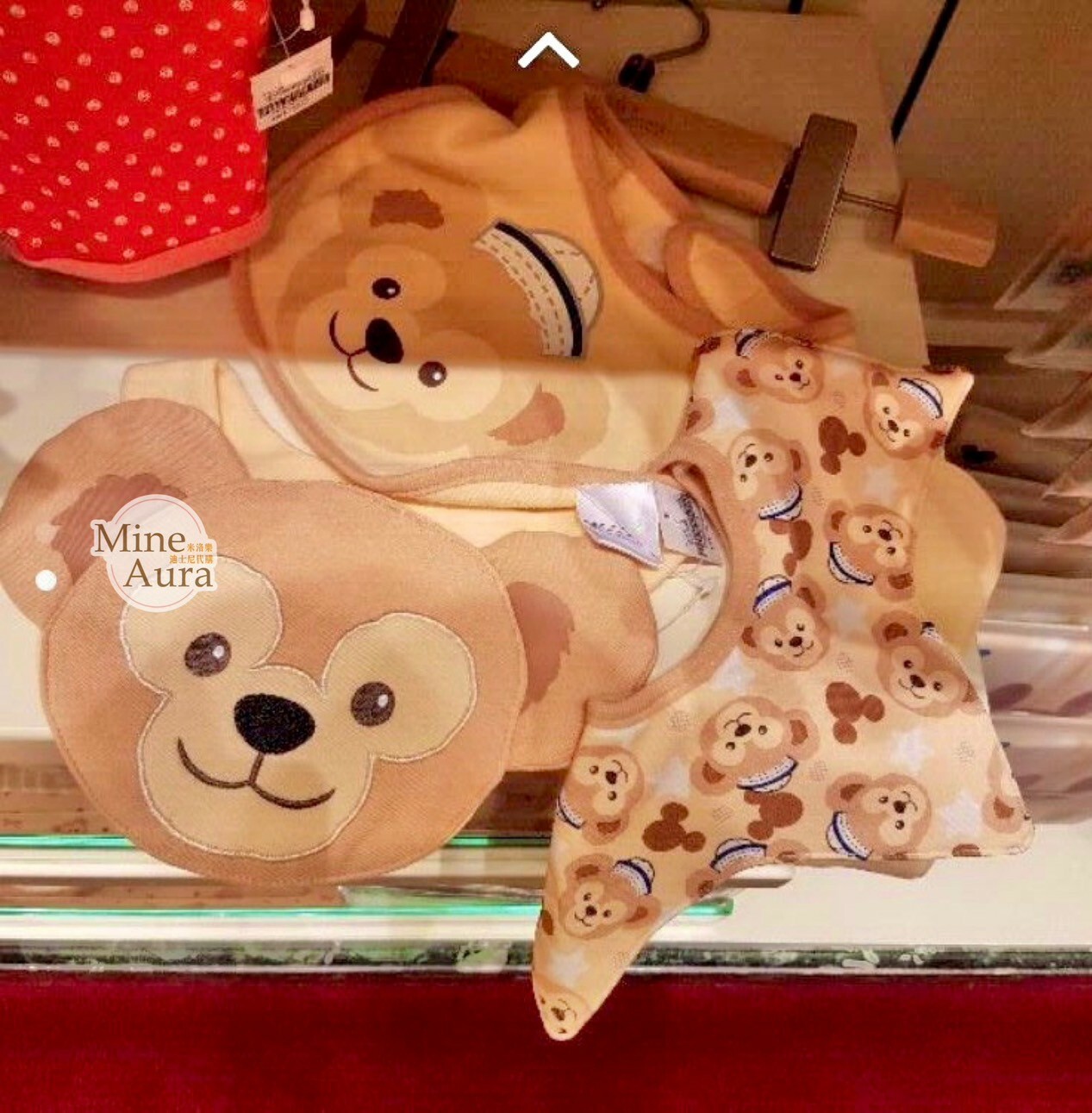 達菲 Duffy 造型 圍兜兜 3入組 嬰兒用品 -香港迪士尼樂園